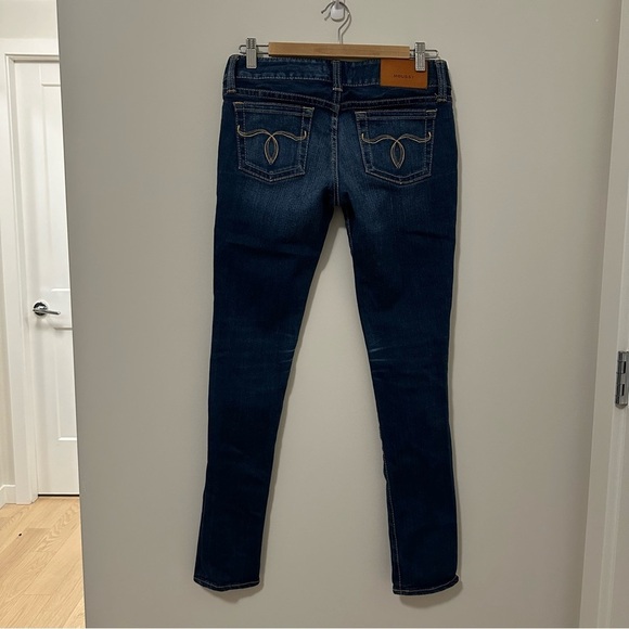 Moussy japanese denim Rebirth stretch skinny jeans in blue size 27 - Picture 7 of 11